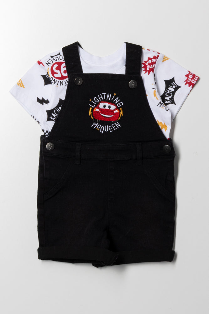 Cars Denim Dungaree Set
