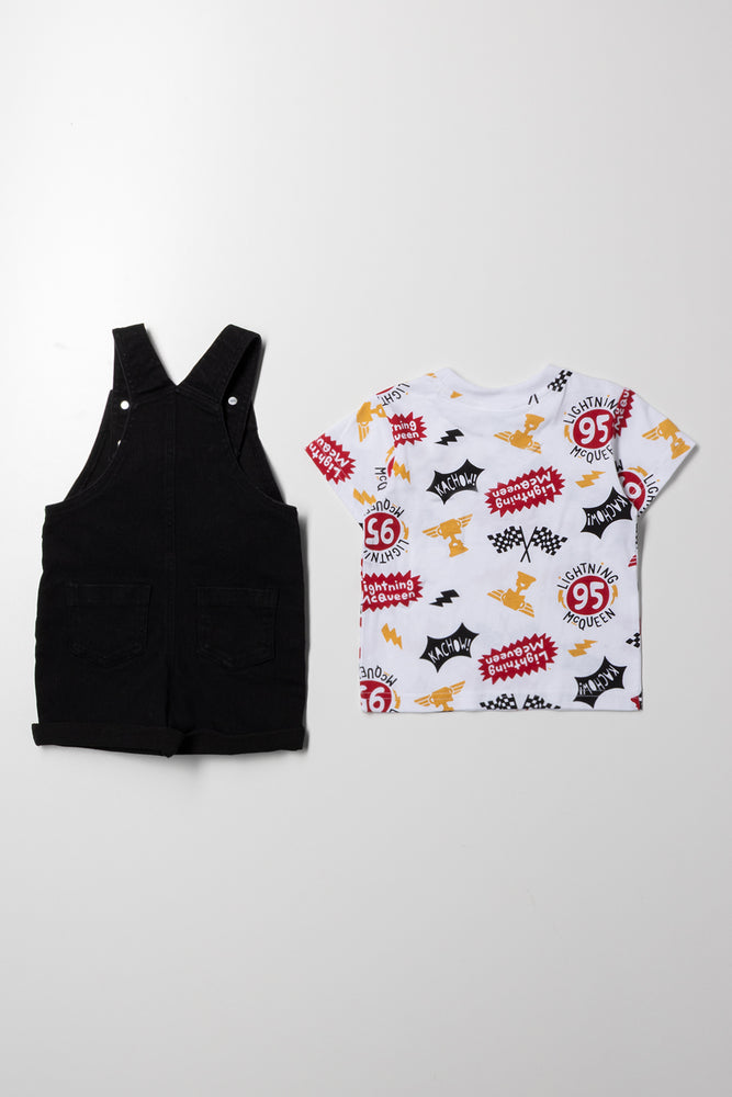 Cars Denim Dungaree Set (3)