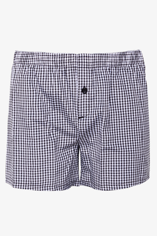 3 Pack Woven Boxer Black