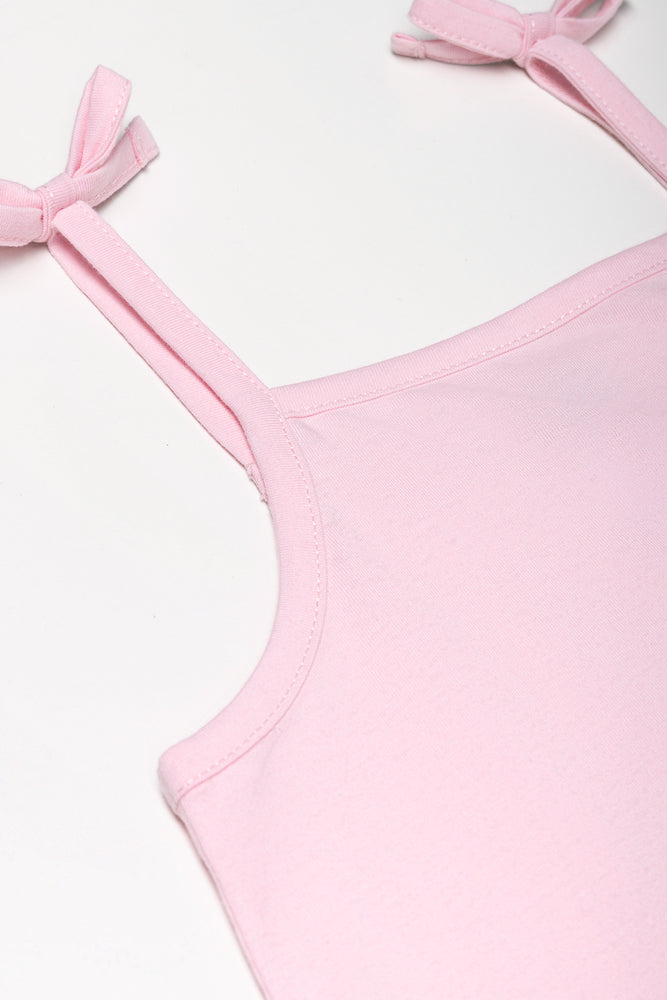 3 Pack Strappy Vests Blue And Pink (2)