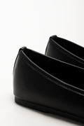 Square Toe Ballerina Pumps Black (3)