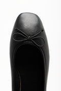 Square Toe Ballerina Pumps Black (4)