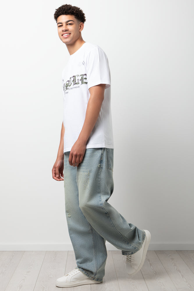Baggy Denim Jeans Light Blue