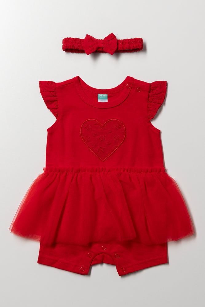 Tutu Romper Set Red