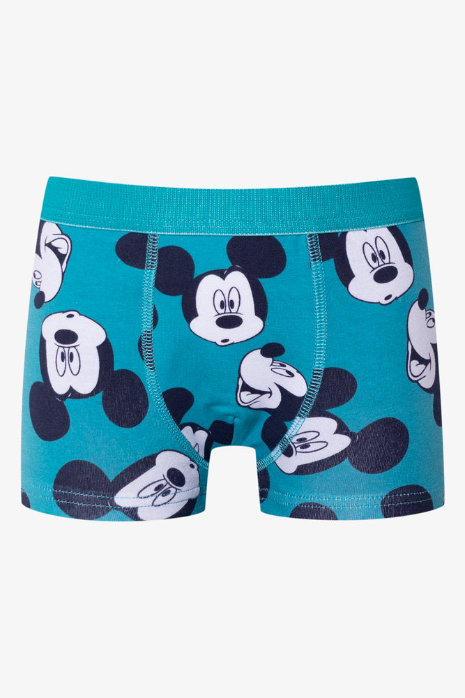 Mickey Mouse 2 Pack Knit Boxers Blue (1)