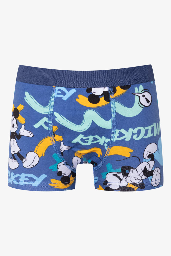 Mickey Mouse 2 Pack Knit Boxers Blue (2)