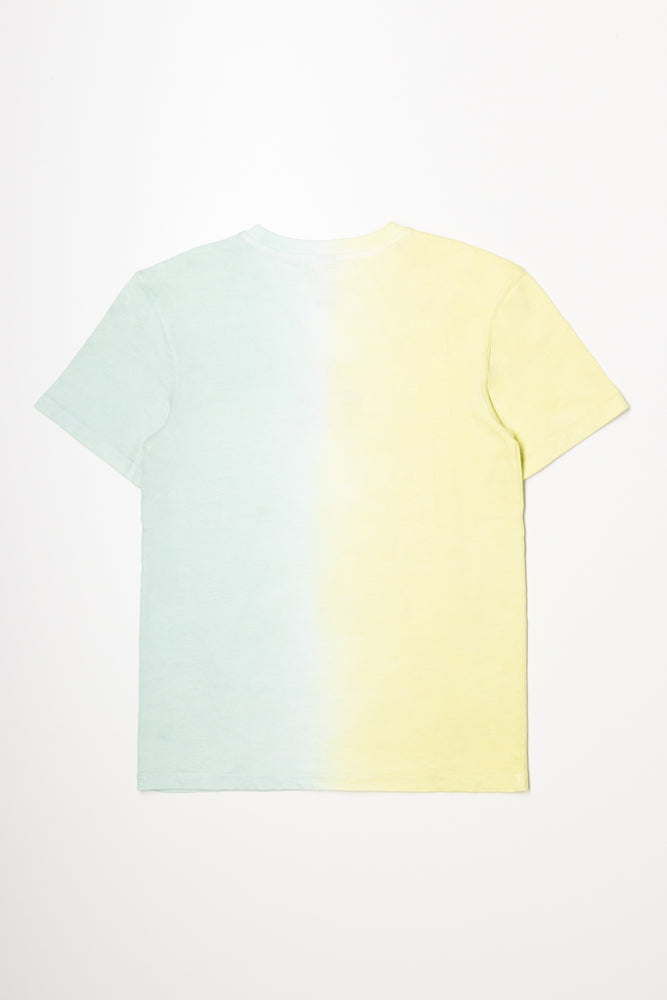 Short Sleeve Tie Dye T-Shirt Yellow And Green (2)