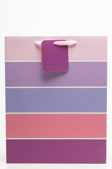Pink Stripe Gift Bag Large