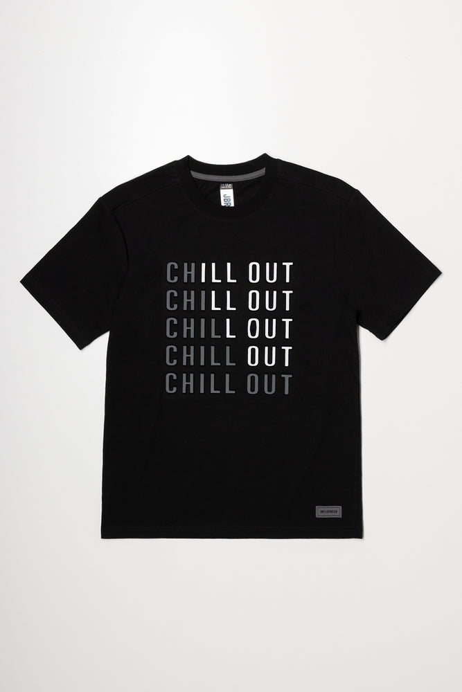 Chill Out Short Sleeve T-Shirt Black