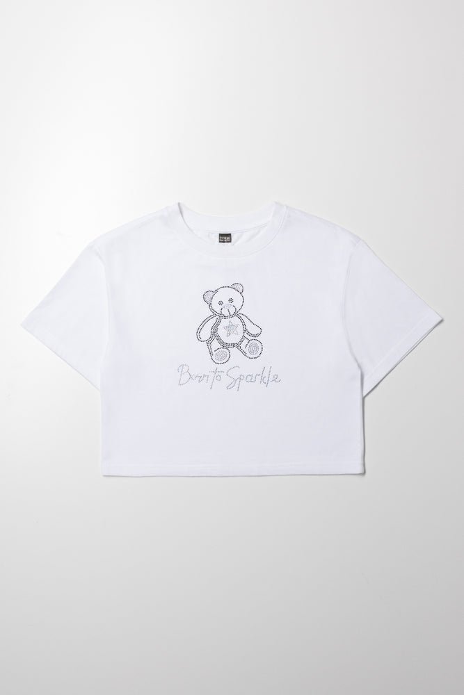Born To Sparkle T-Shirt White