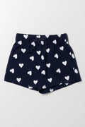Heart Shorts Navy