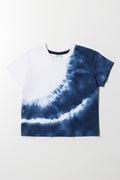 Tie Dye T-Shirt White And Blue