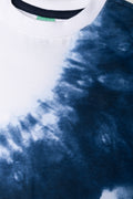Tie Dye T-Shirt White And Blue (1)