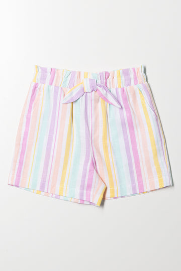 Linen Woven Shorts Multi