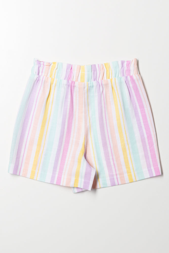 Linen Woven Shorts Multi (2)
