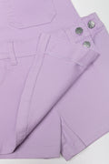 Ditsy Floral Skorts Dungaree Purple (2)