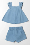 Denim Short Set Light Blue (3)