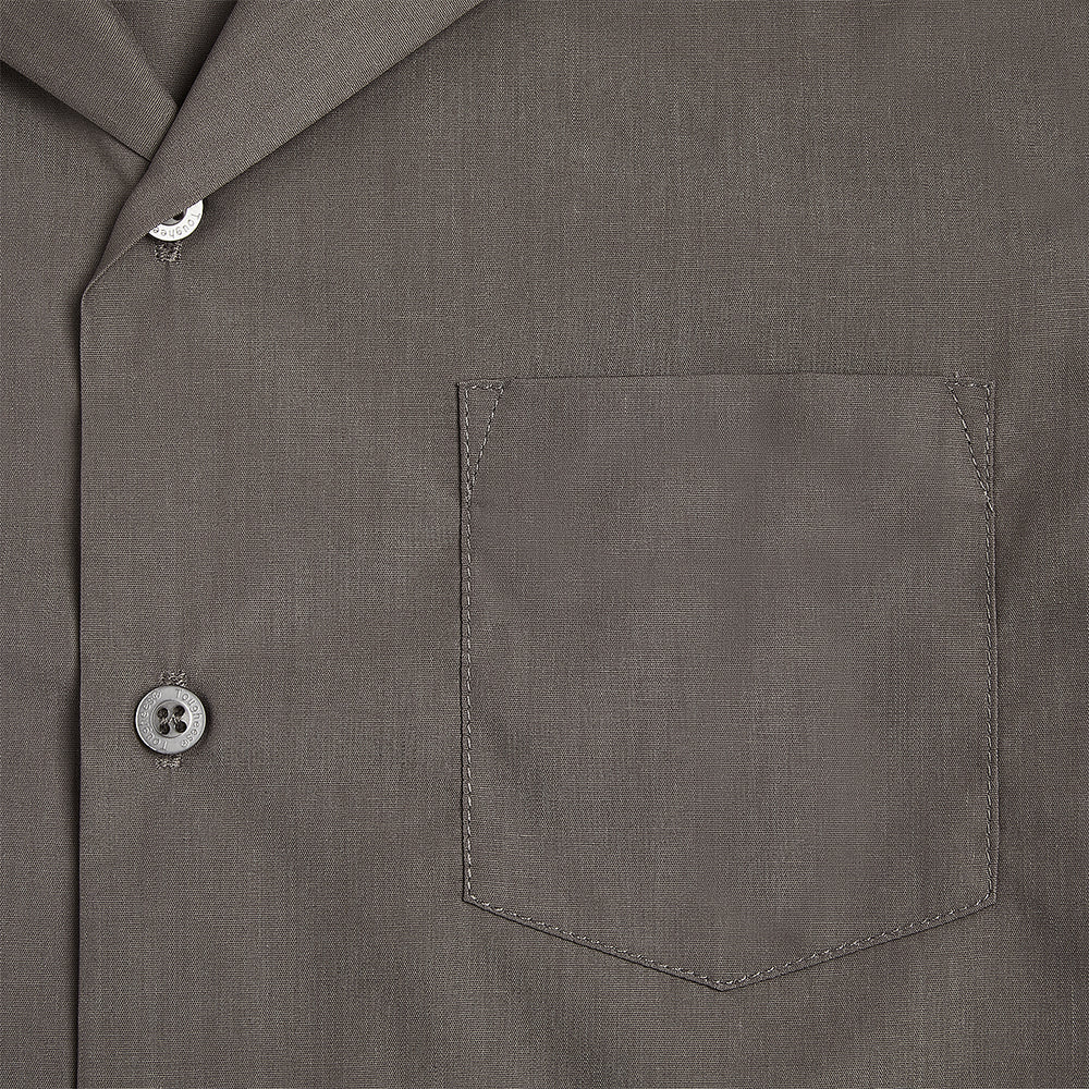 Unisex School Short Sleeve Open Neck Shirt Grey Toughees (3)