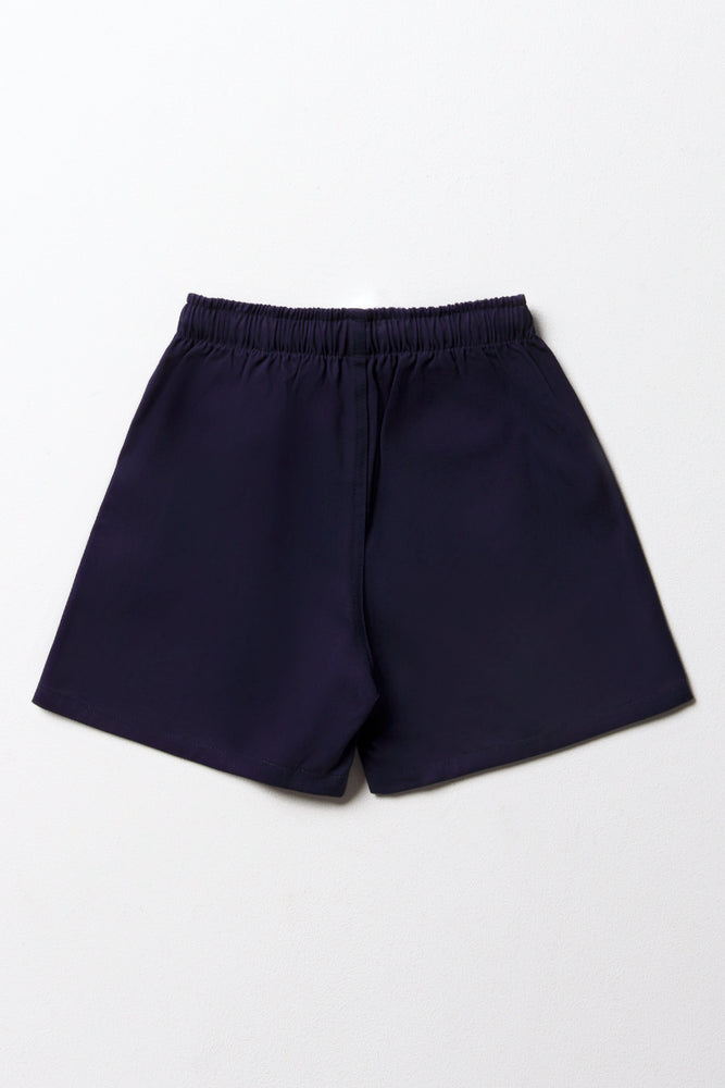 Unisex School Sports Shorts Navy (3)