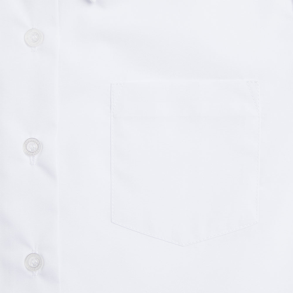 Girls School Long Sleeve Collar Shirt White Toughees (4)