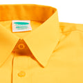 Unisex School Long Sleeve Collar Shirt Yellow Toughees (5)