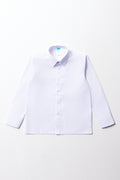 Boys School Long Sleeve Collar Shirt White Toughees