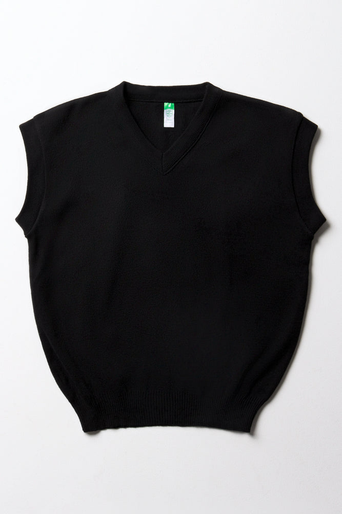 Unisex School Sleeveless Jersey Black