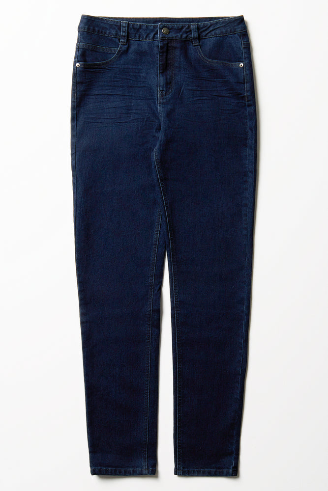 Skinny Denim Jeans Dark Blue (4)