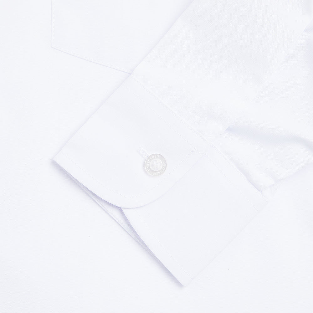 Girls School Long Sleeve Collar Shirt White Toughees (4)