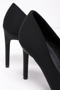 Heel Court Shoe Black (3)