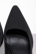 Heel Court Shoe Black (4)