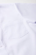 Unisex School Short Sleeve Collar Shirt White (3)