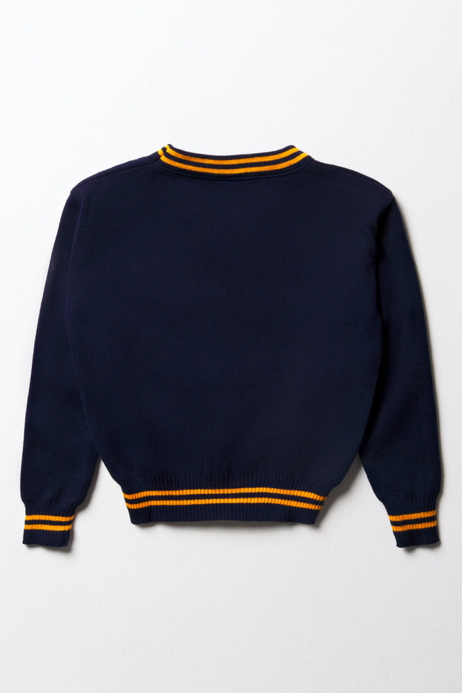 Unisex School Long Sleeve Stripe Jersey Navy (3)