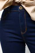 High Rise Skinny Denim Jeans Dark Blue (3)