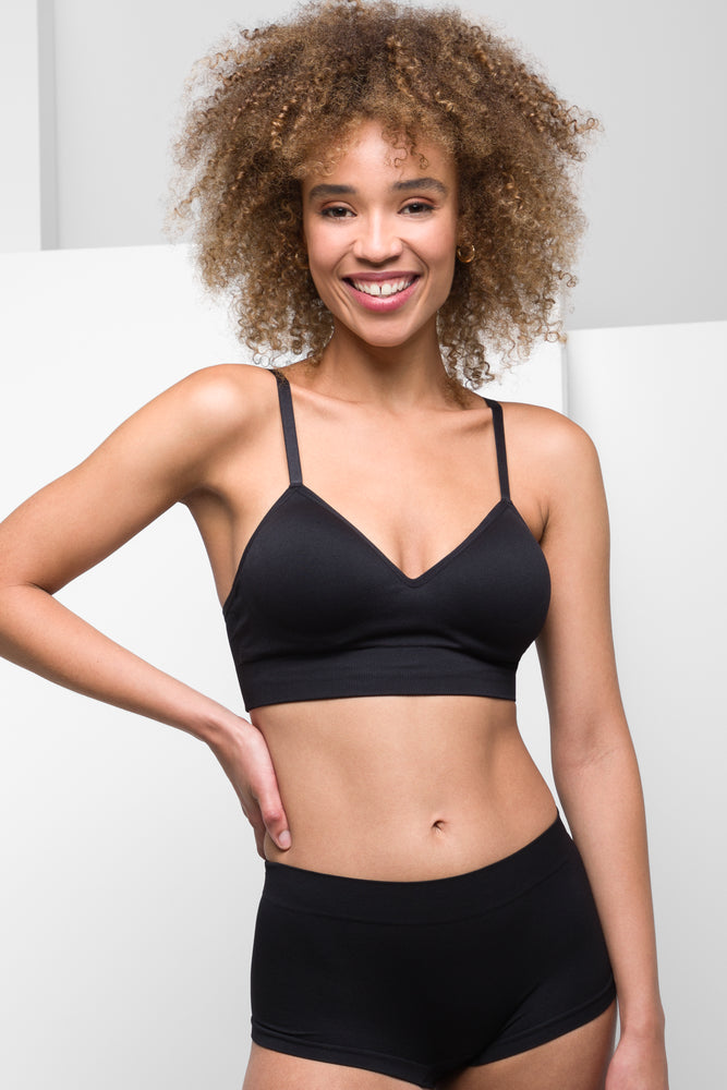 Seam-Free Bralette Black