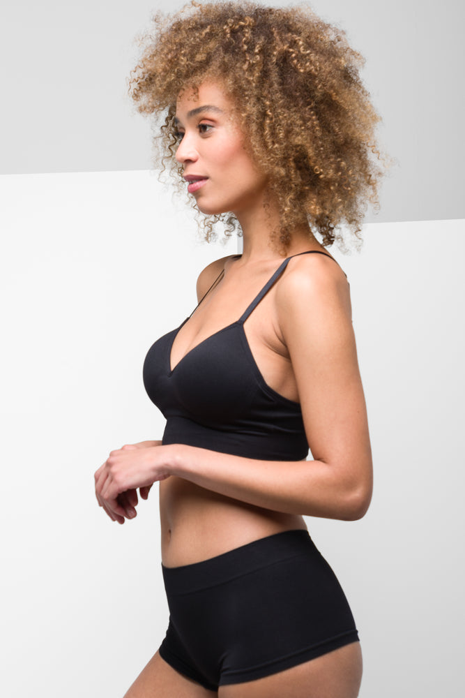 Seam-Free Bralette Black