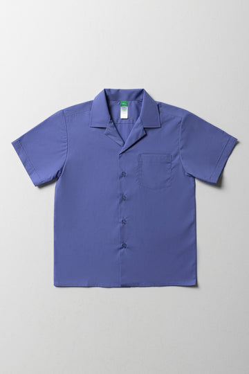 Primary School Short Sleeve Shirt Blue