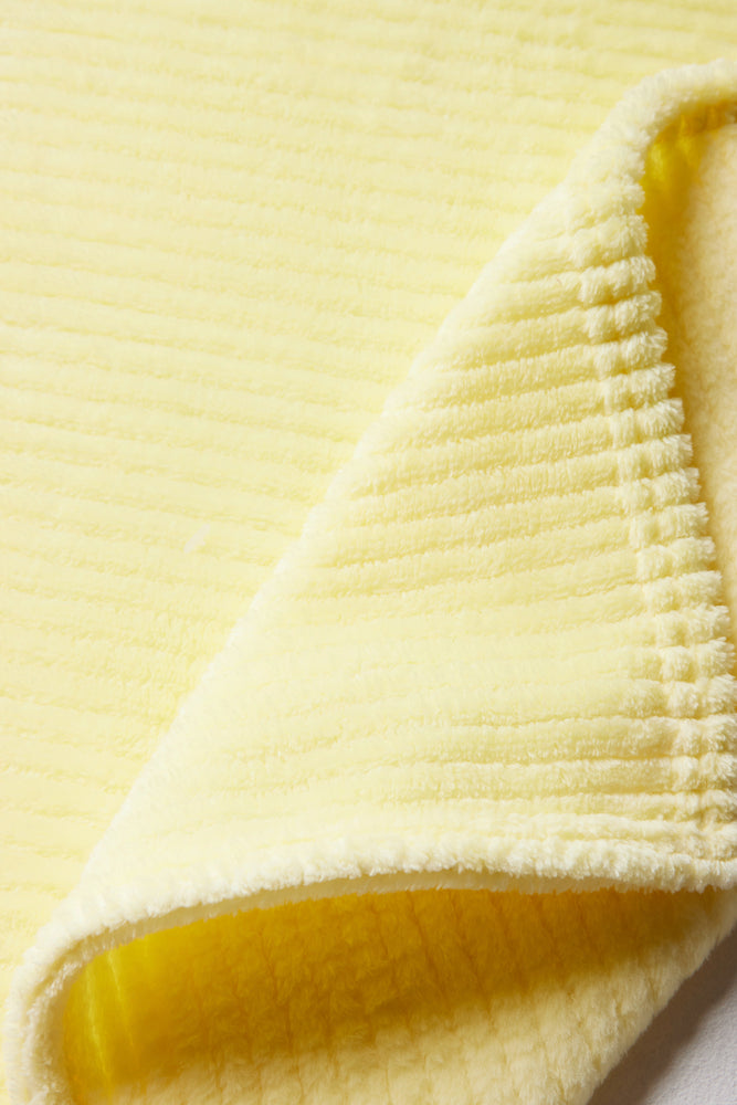 Rib Waffle Blanket Yellow (1)