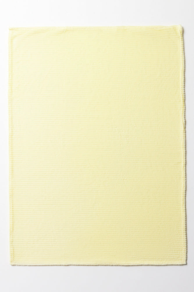Rib Waffle Blanket Yellow (2)