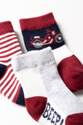 3 Pack Nautical Bike Socks Multi (1)