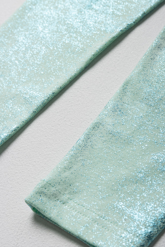 Glitter Leggings Aqua (1)