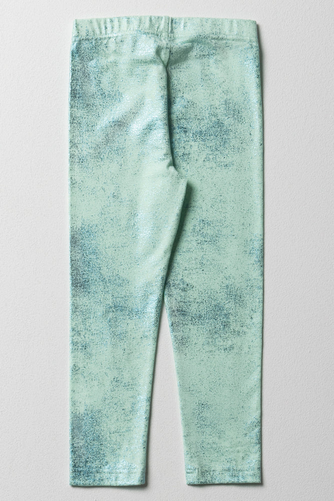 Glitter Leggings Aqua (2)