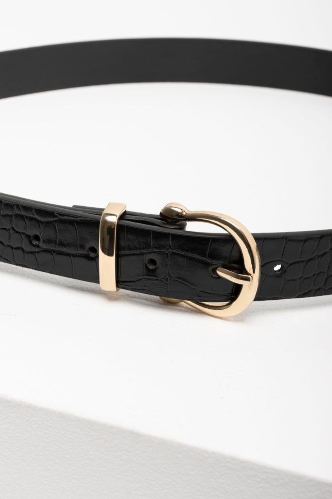Croc Belt Black