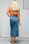 Utility Denim Skirt Mid Blue (3)