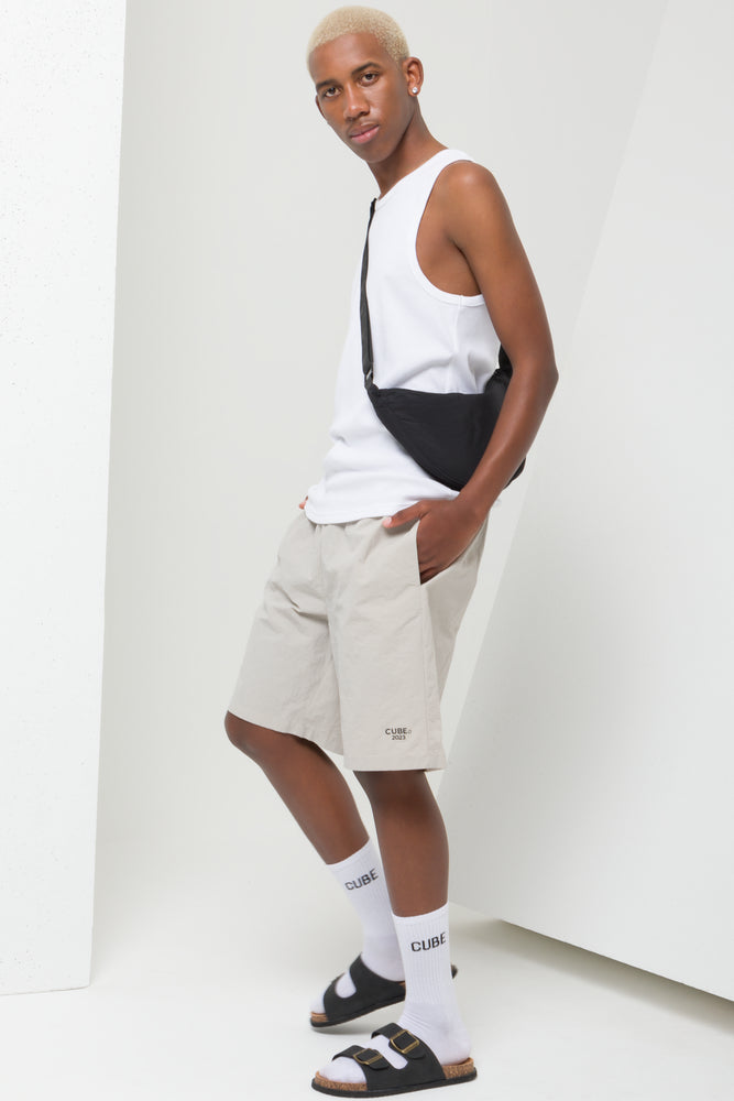 Textured Swim Shorts Natural (2)