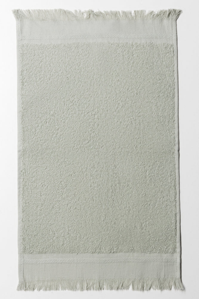 Fringed Guest Towel  Wrought Iron