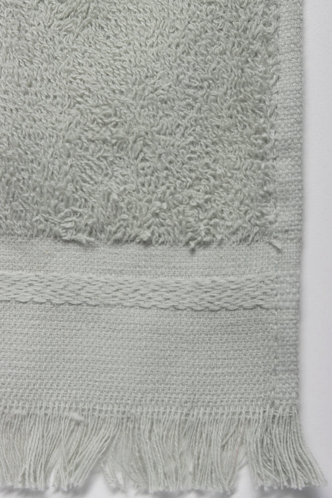 Fringed Guest Towel  Wrought Iron (1)