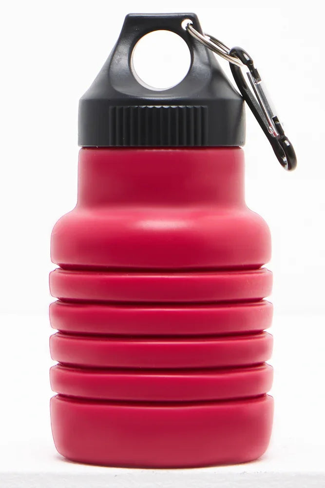 Foldable Silicone Bottle Red 550Ml