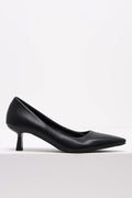 Kitten Heel Court Shoe Black (1)
