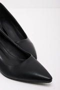 Kitten Heel Court Shoe Black (2)